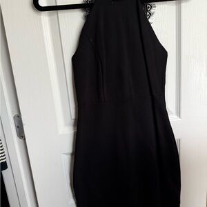 Lulu's Chic Black Backless Dress